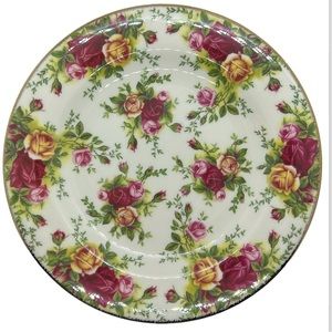 SALAD / DESERT PLATE RARE 1999 ROYAL ALBERT CHINA OLD COUNTRY ROSES CLASIC III